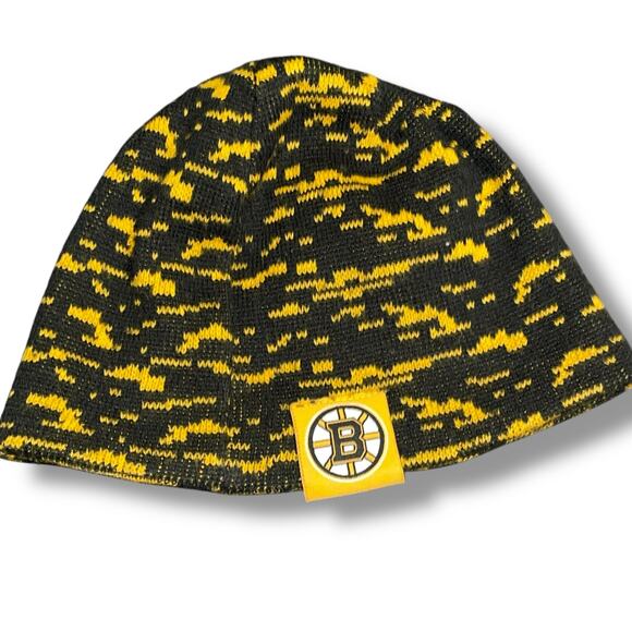 Boston Bruins New Era NHL Beanie Hat Cap Skull Knit Reversible Hockey OS Black - Picture 7 of 12